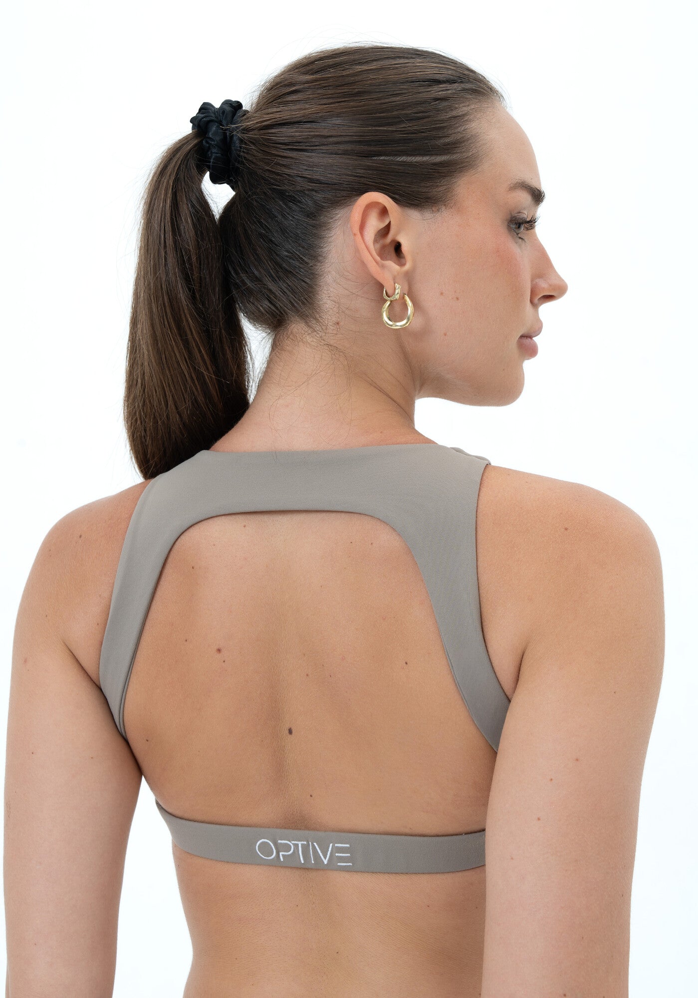 DAVOMI Open Back Top - Dusk Grey