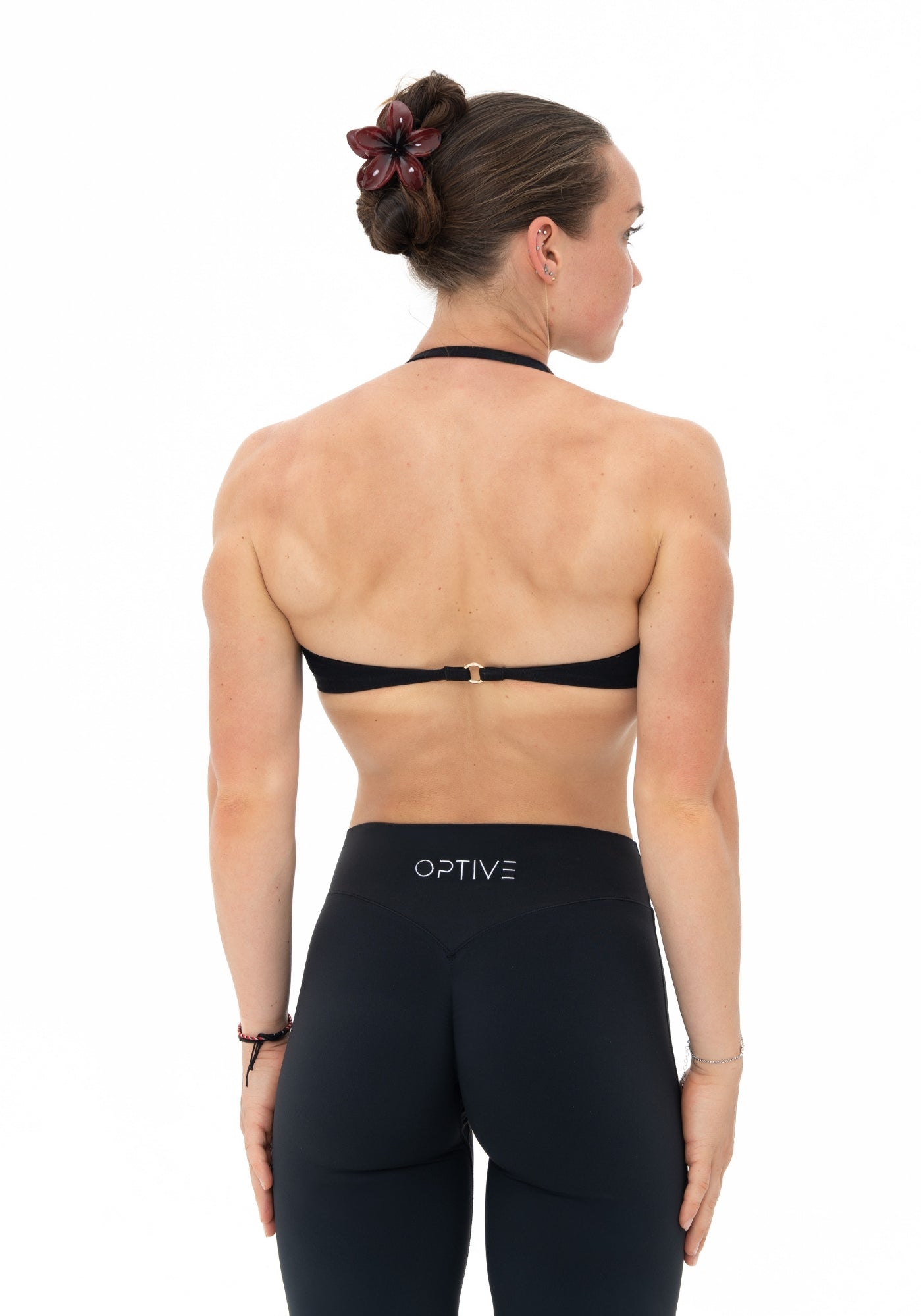 DAVOMI Minimal Neckholder Sport-BH - Deep Black