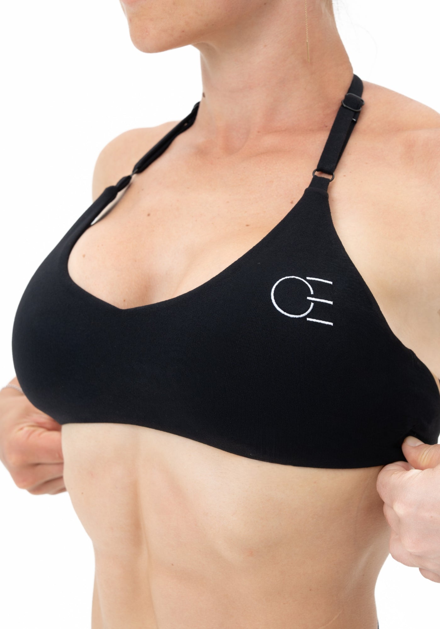 DAVOMI Minimal Neckholder Sport-BH - Deep Black