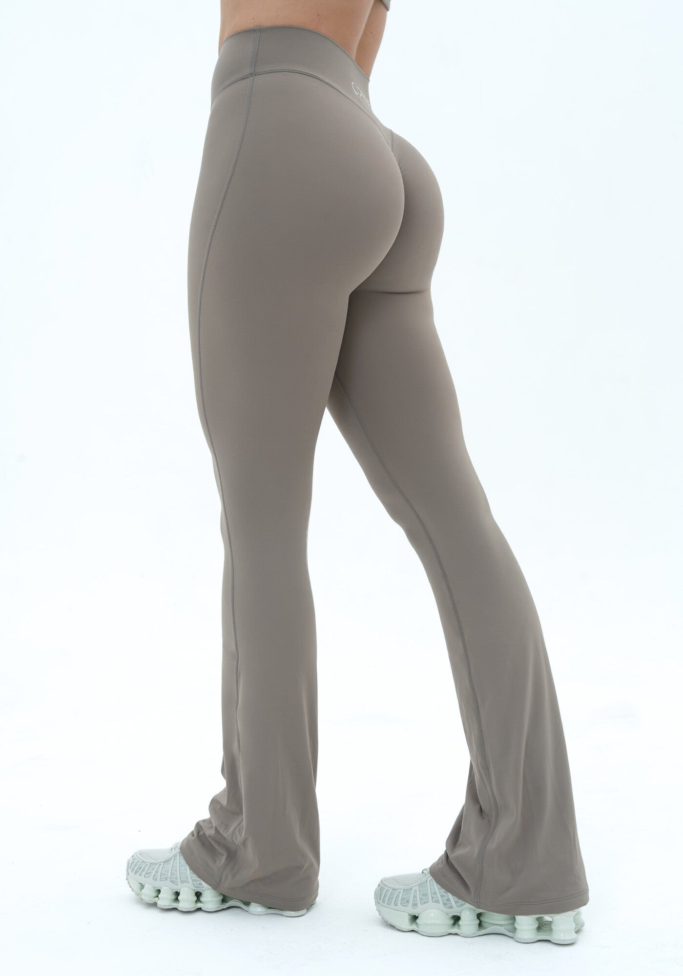 LUXE Sculpt Flared Leggings - Dusk Grey