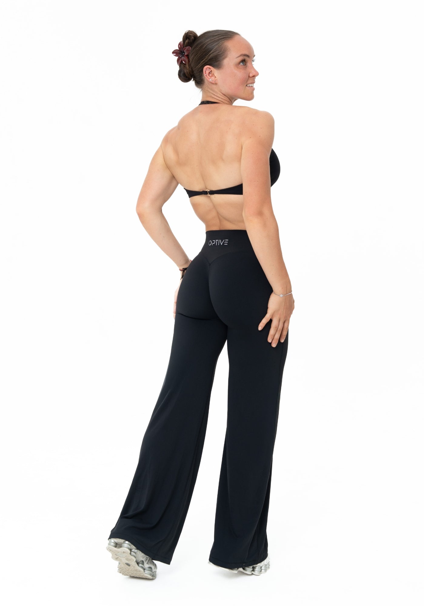 (PRE-ORDER) LUXE Sculpt Straight Leg Leggings - Deep Black