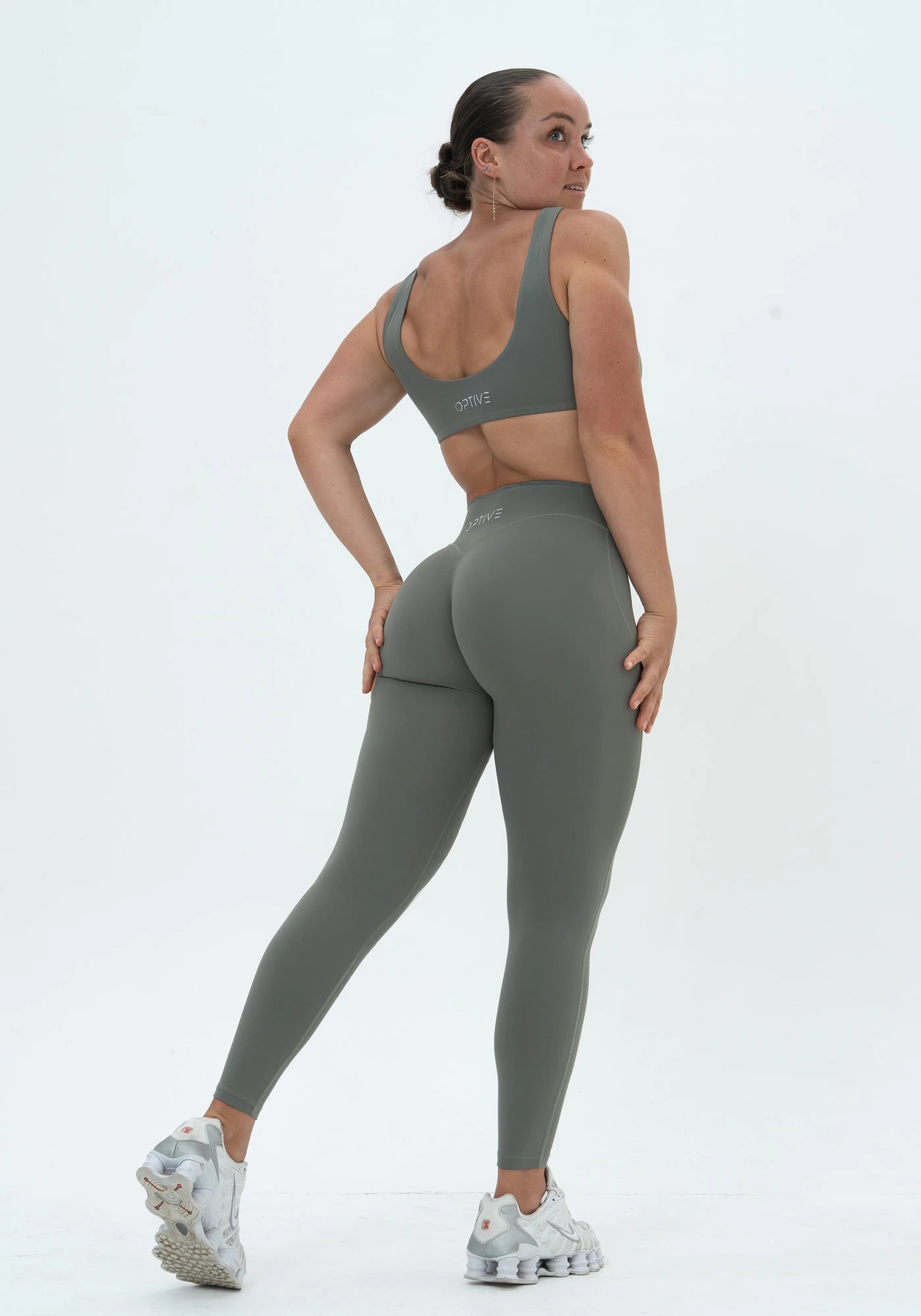 LUXE Sculpt Leggings - Sage Khaki