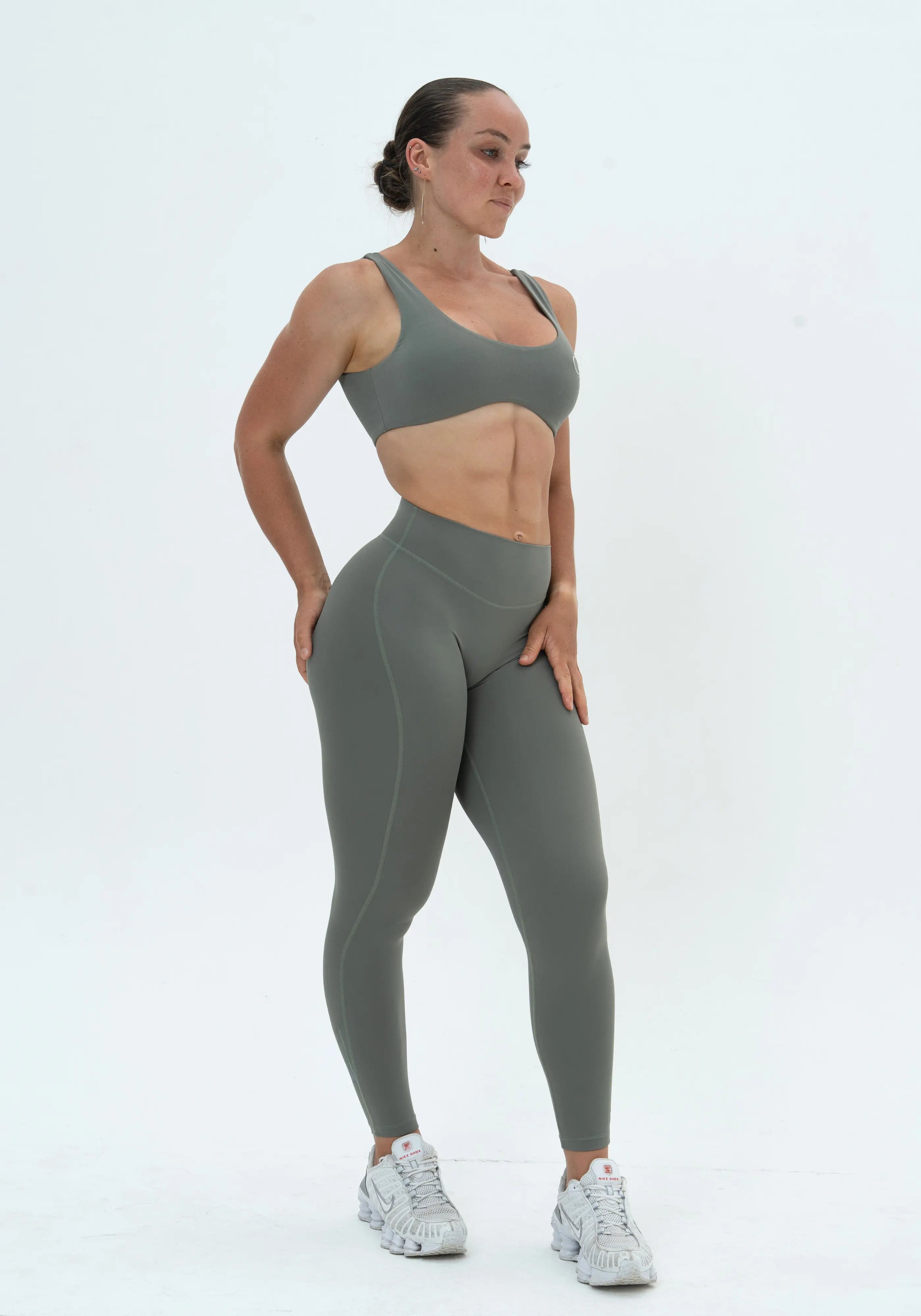 LUXE Sculpt Leggings - Sage Khaki