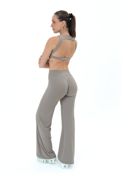 LUXE Sculpt Straight Leg Leggings - Dusk Grey