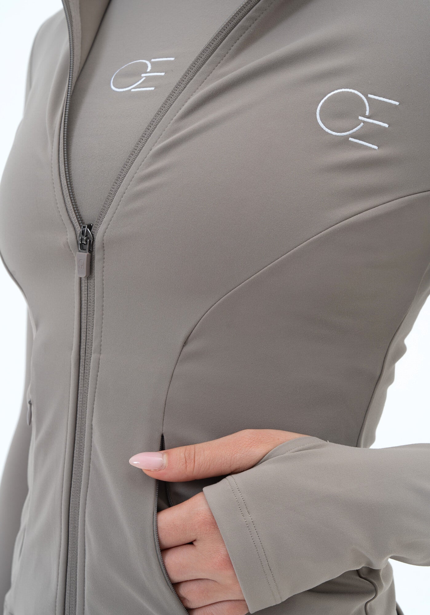 LUXE Flow Zip-Jacket - Dusk Grey