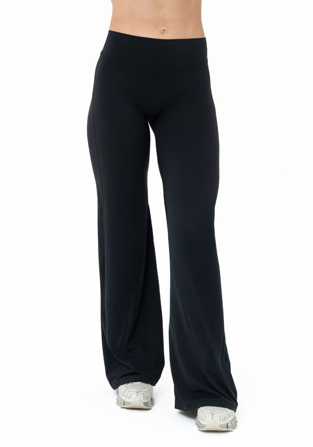 (PRE-ORDER) LUXE Sculpt Straight Leg Leggings - Deep Black
