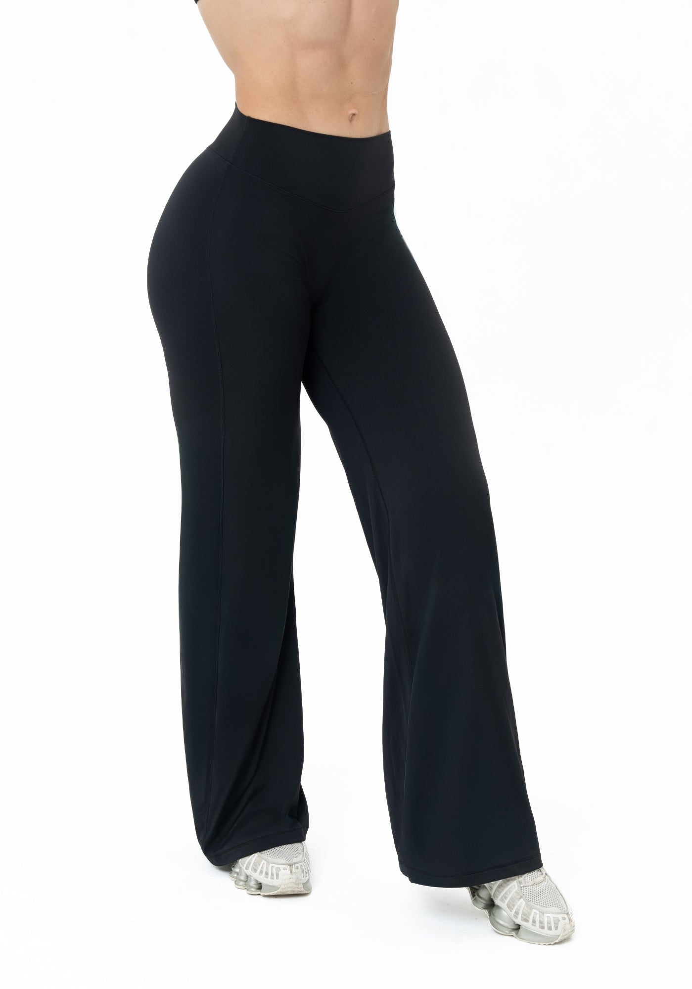 LUXE Sculpt Straight Leg Leggings - Deep Black
