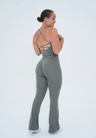 LUXE Sculpt Tank - Sage Khaki