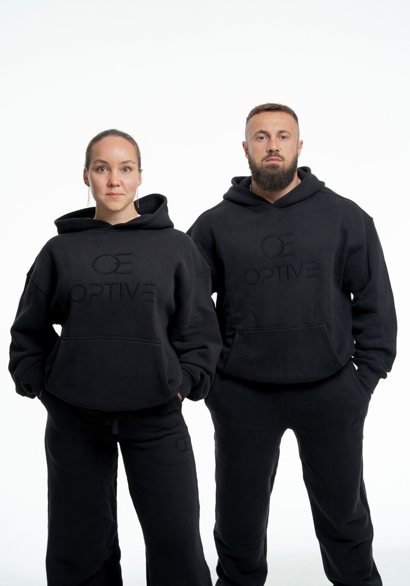 OVERSIZED UNISEX HOODIE - Deep Black