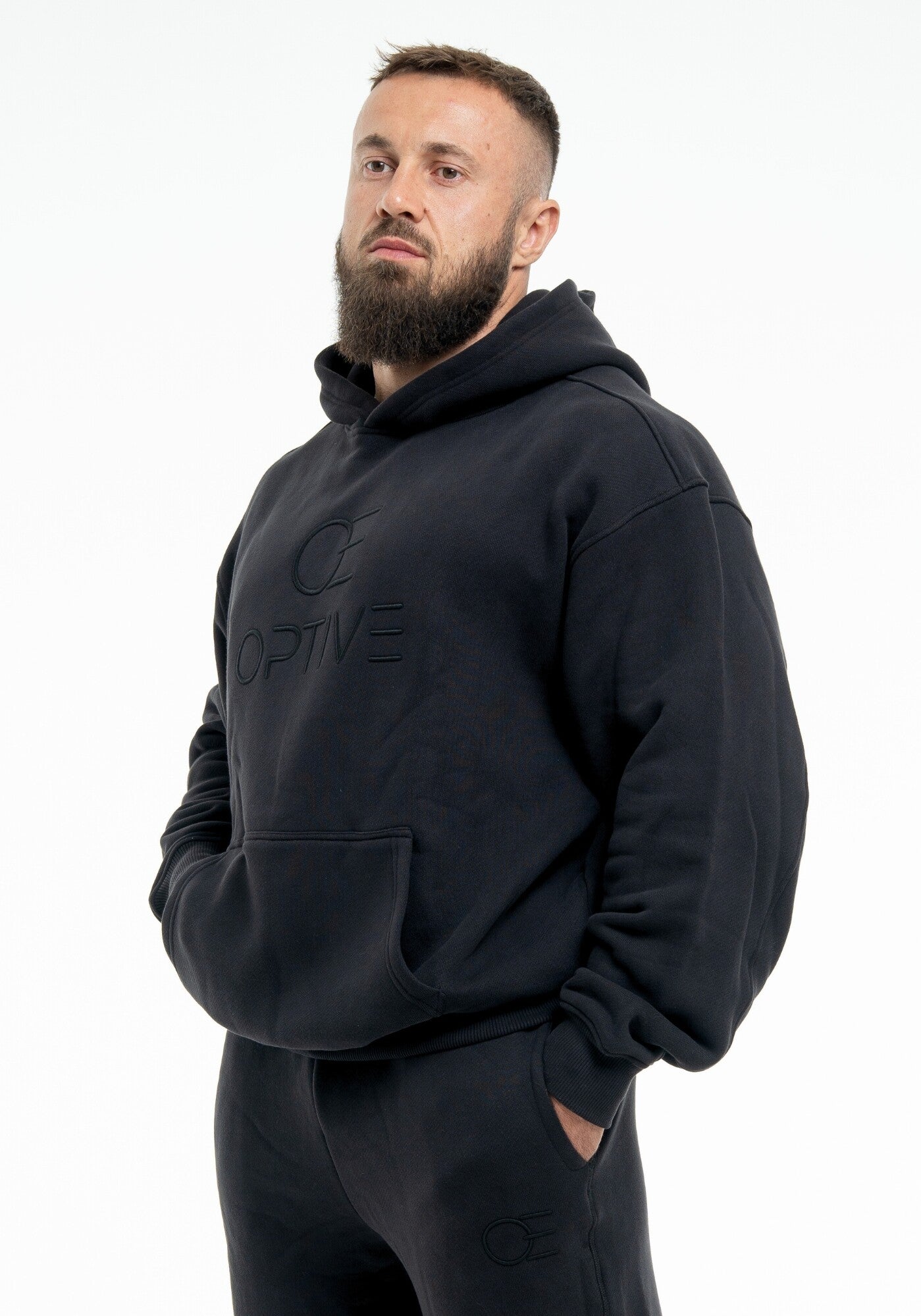 OVERSIZED UNISEX HOODIE - Deep Black