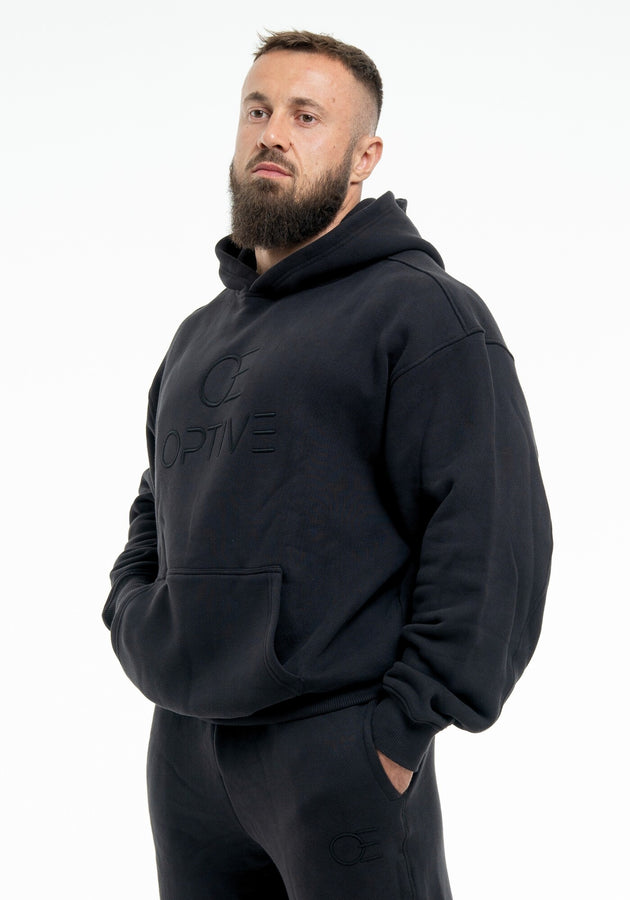 OVERSIZED UNISEX HOODIE - Deep Black