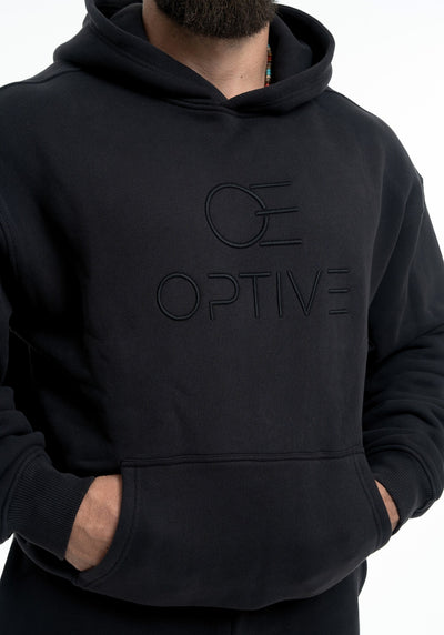 OVERSIZED UNISEX HOODIE - Deep Black