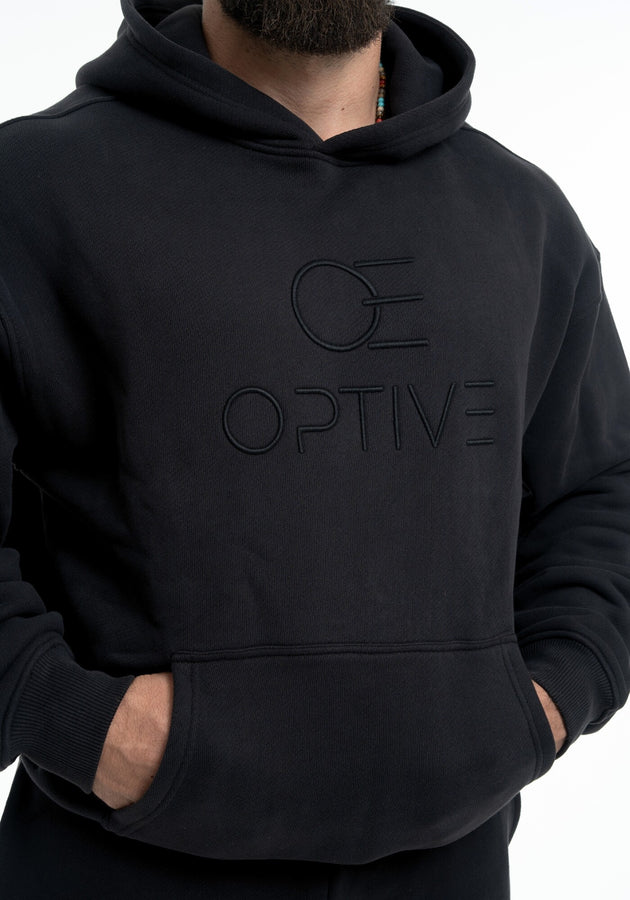 OVERSIZED UNISEX HOODIE - Deep Black