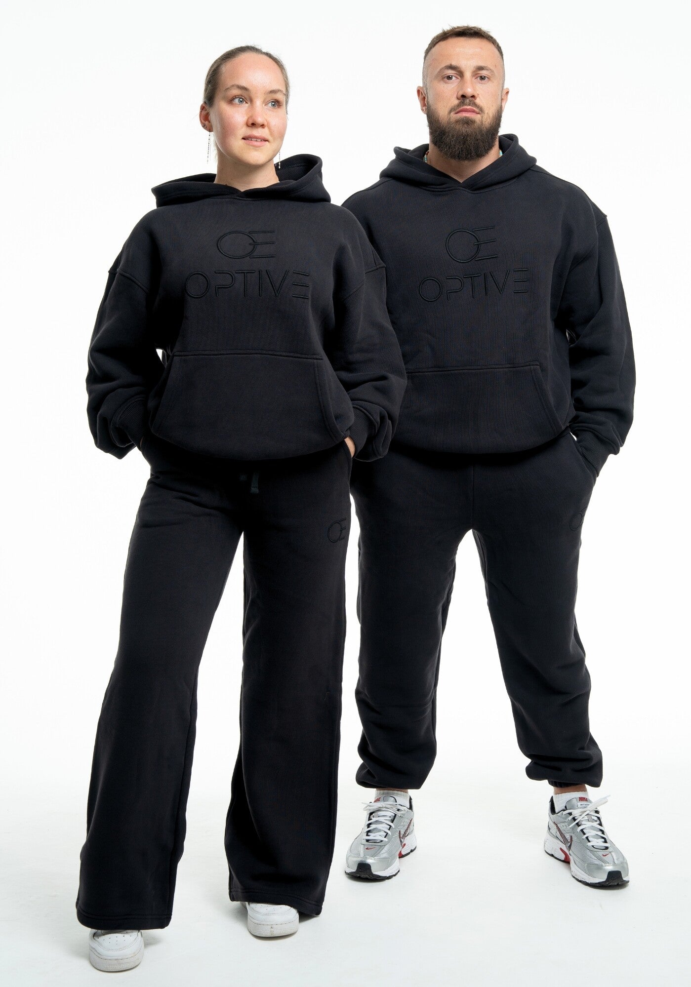 OVERSIZED UNISEX HOODIE - Deep Black