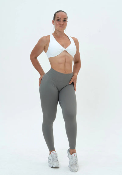 DAVOMI Double Twist Sport-BH - Cream White