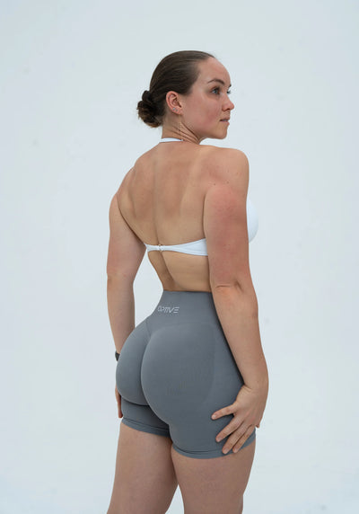 DAVOMI Minimal Neckholder Sport-BH - Cream White