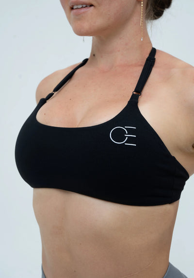 DAVOMI Minimal Neckholder Sport-BH - Deep Black