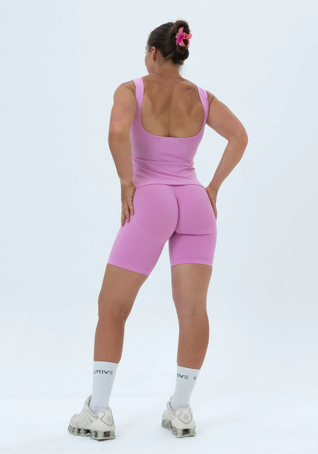 DIVINE Backless Top - Rose Pink