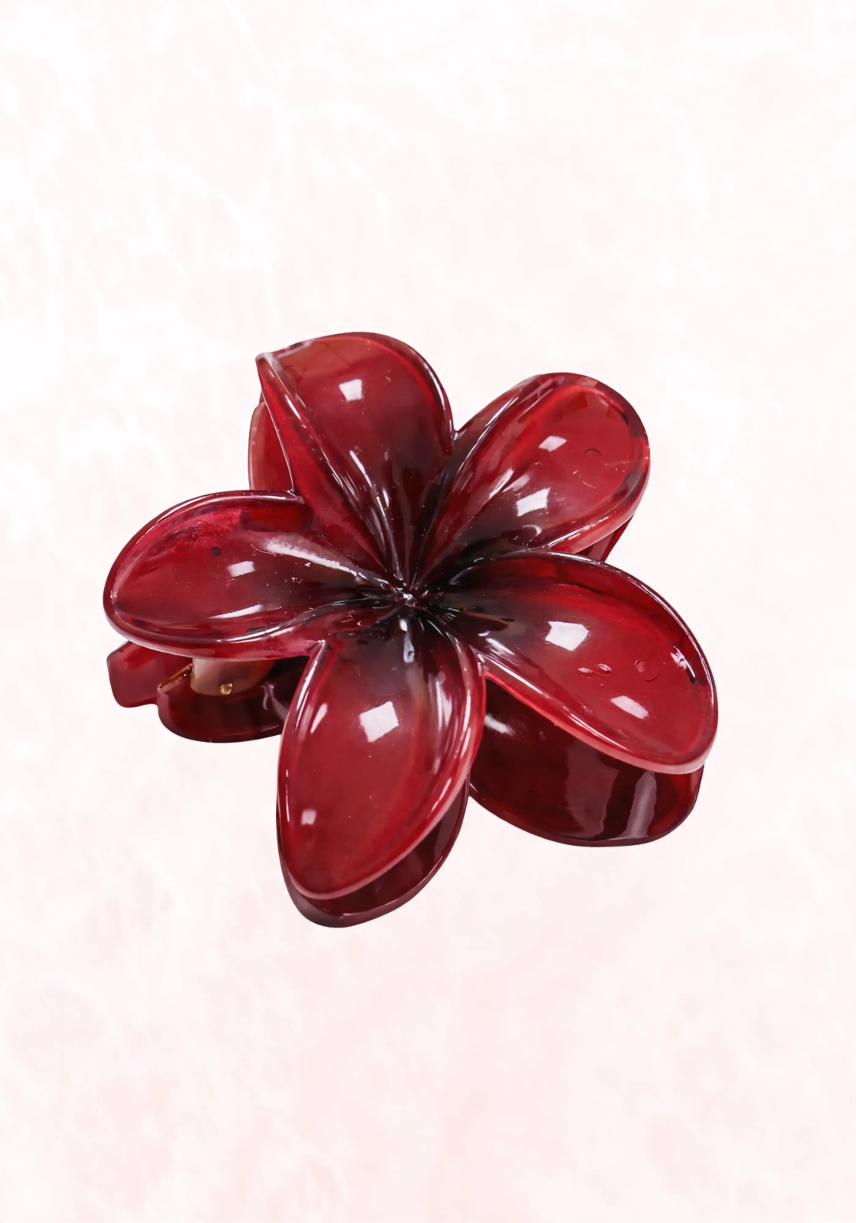 Flower Haarklammer - Bordeaux Red (Limited Edition)