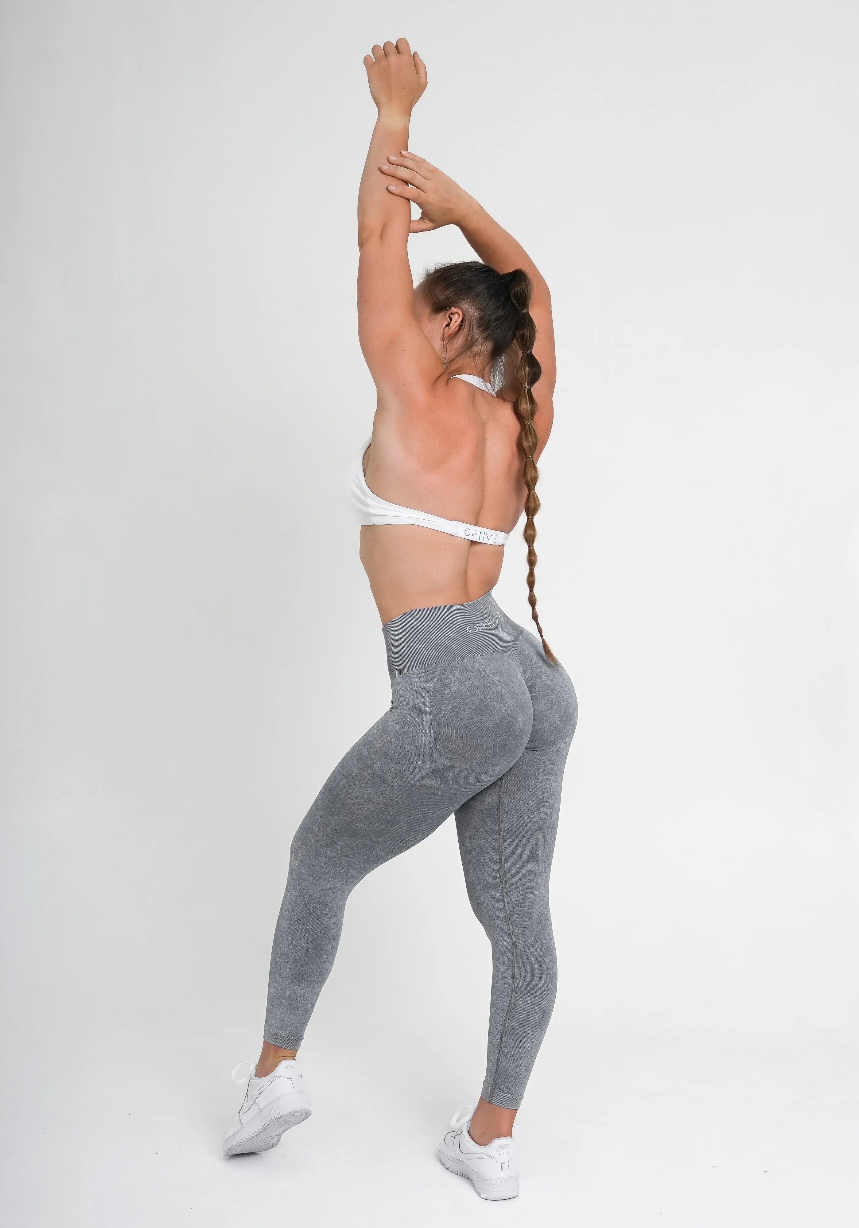 INITIUM 2.0 Scrunch Leggings - Stone Grey