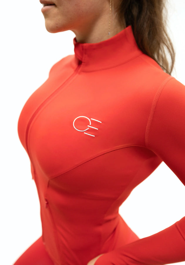 LUXE Flow Zip-Jacket - Candy Red (Limited Edition)