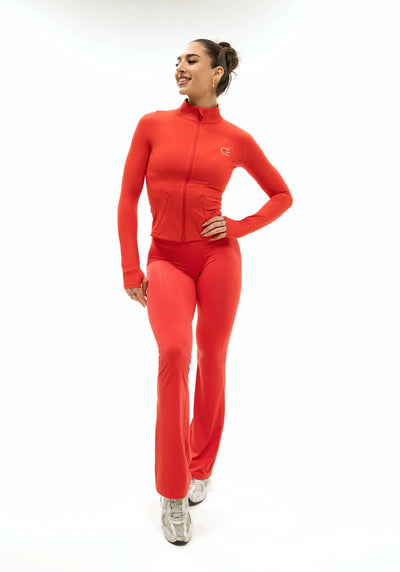 LUXE Flow Zip-Jacket - Candy Red (Limited Edition)