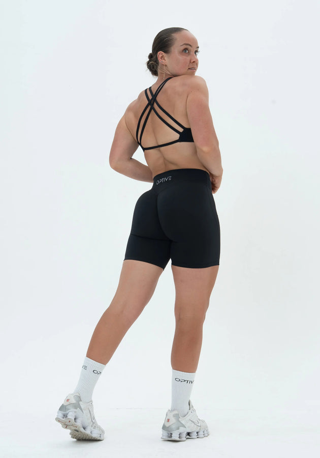 LUXE Sculpt Shorts - Deep Black