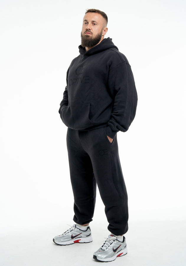 OVERSIZED UNISEX JOGGER - Deep Black