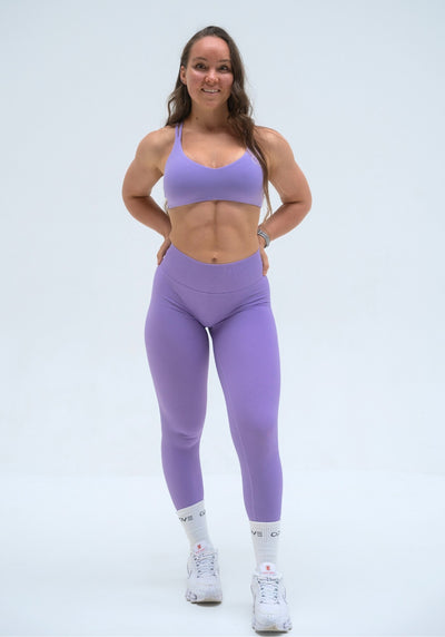 UNITY V-Shape Scrunch Leggings - Lavender Lilac