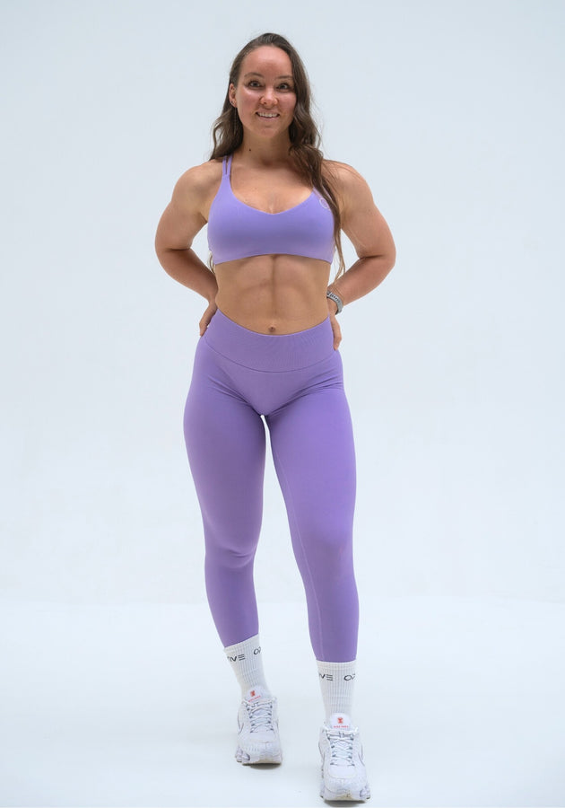 UNITY V-Shape Scrunch Leggings - Lavender Lilac