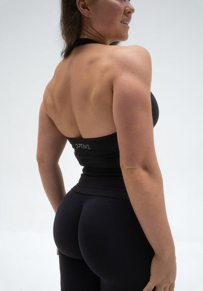 UNITY Neckholder Top - Deep Black