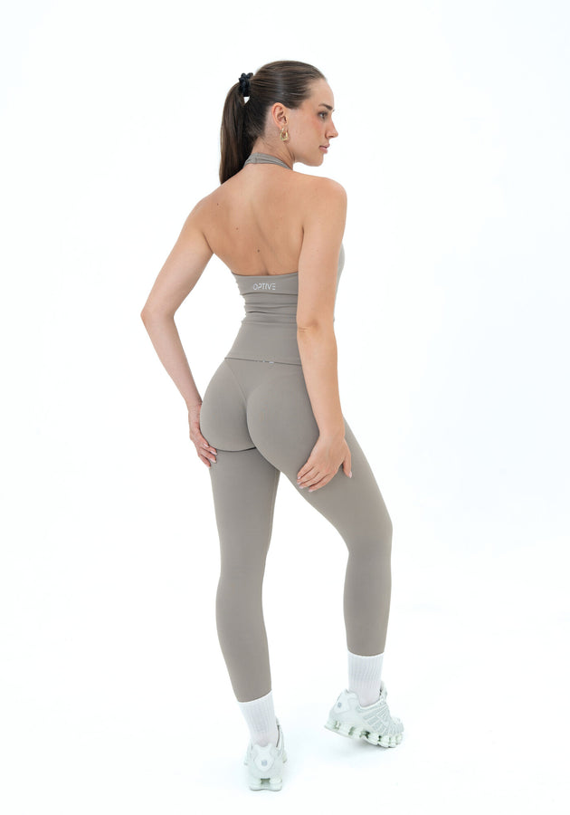 UNITY Neckholder Top - Dusk Grey