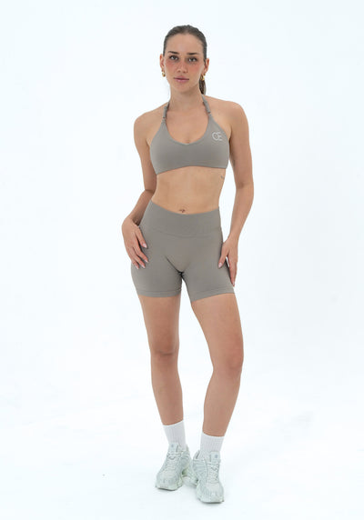 UNITY V-Shape Scrunch Shorts - Dusk Grey