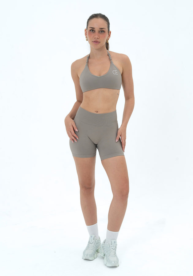 UNITY V-Shape Scrunch Shorts - Dusk Grey